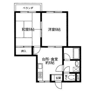 東京都北区田端６丁目 賃貸マンション 2DK